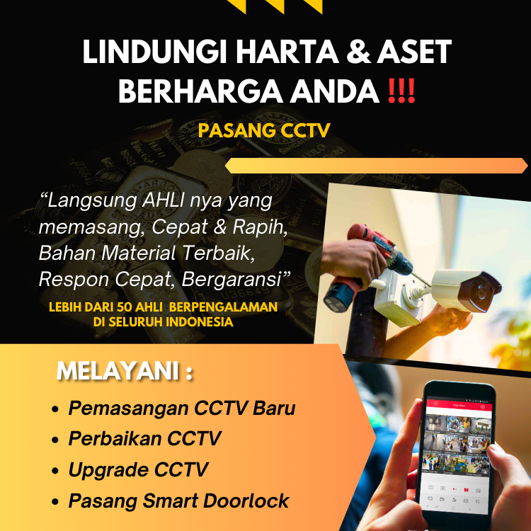 Jasa Pasang Cctv Profesional Terdekat Murah Cepat